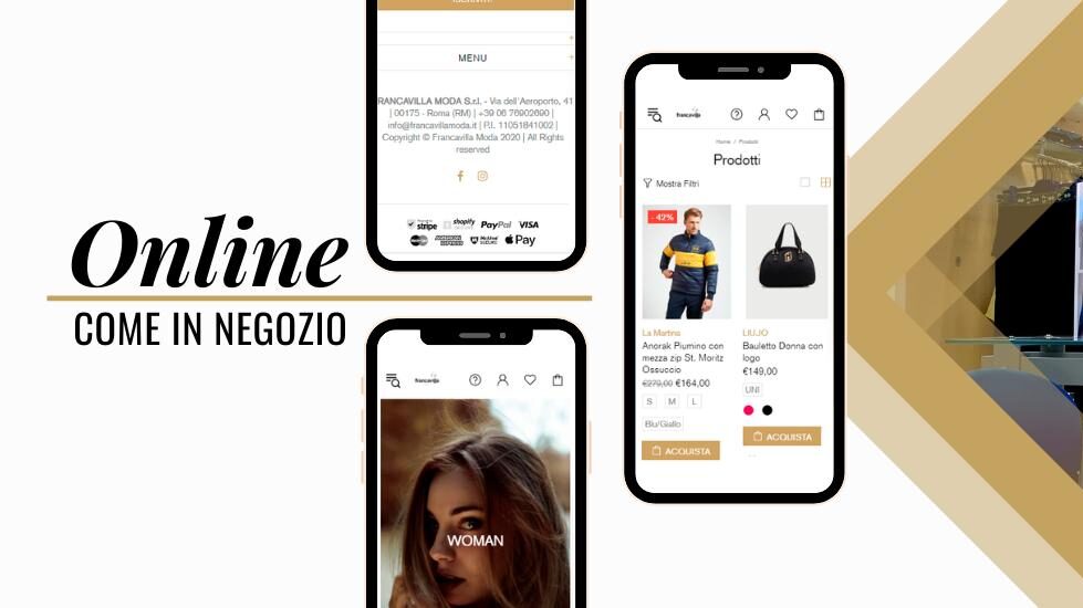 Il nuovo sito e nuovo shop online di Francavilla Moda